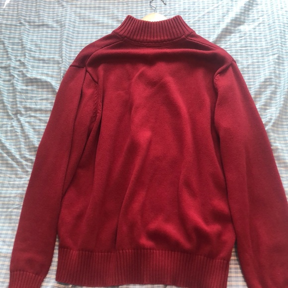 Red quarter zip sweater - Picture 2 of 2